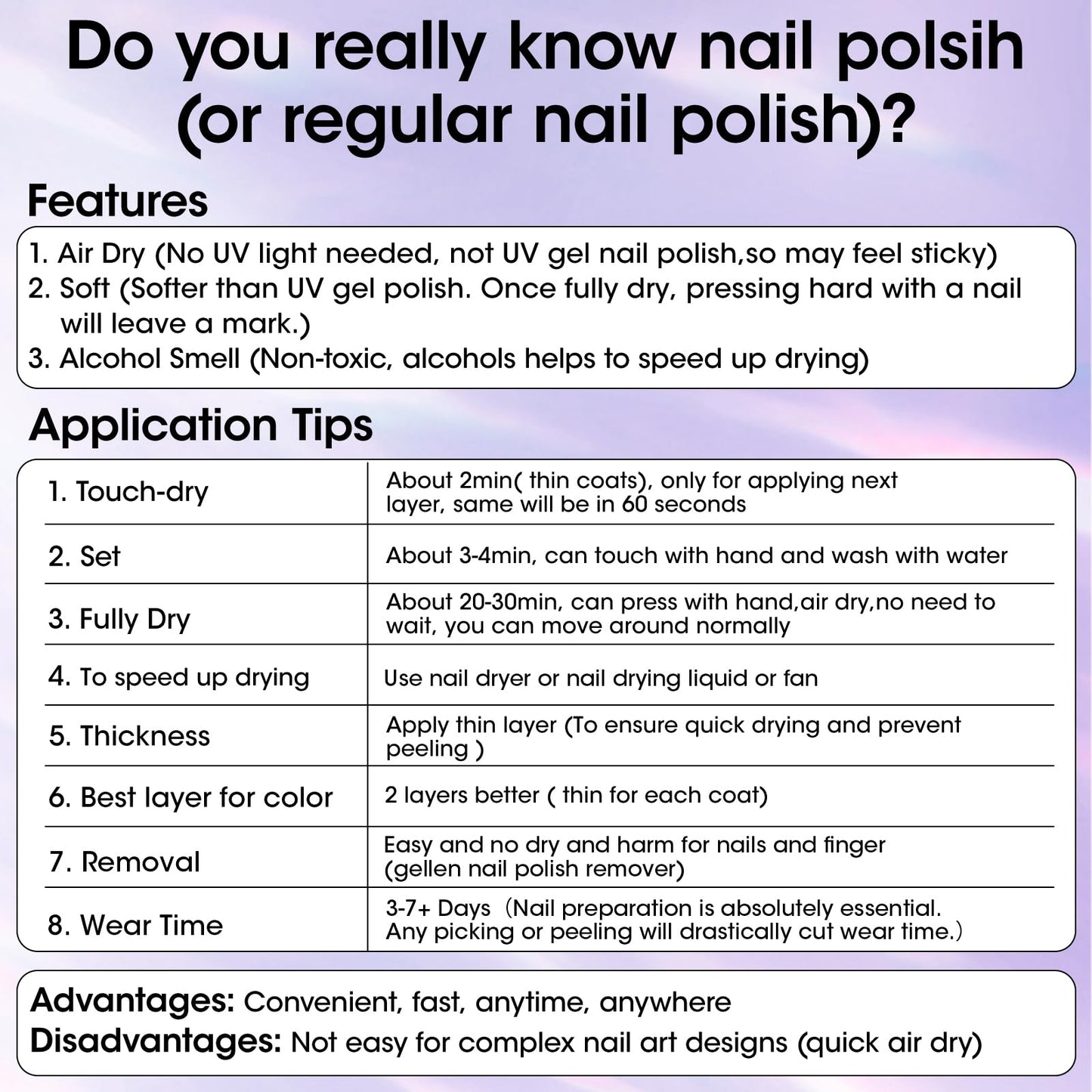 GELLEN Clear Nail Polish Ridge Filling Base Coat, Sheer Ridge Filler For Nails, Nail Strengthener Hydrates Repairs Damaged Dry Finger Nails | Shea Butter, Vitamin E, Protein | Toxin HEMA TPO Free