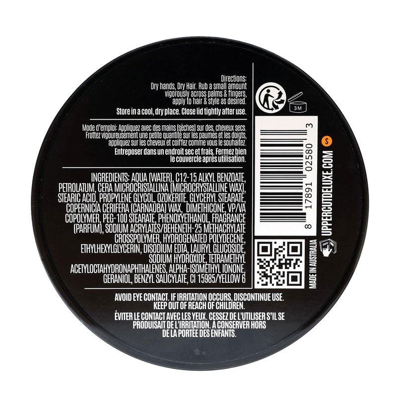 UPPERCUT DELUXE Texture Cream –Flexible, Reworkable Styling Cream for Men – Natural Matte Finish, Pliable Hold, Lightweight Hair Product – 3.5 oz / 100g