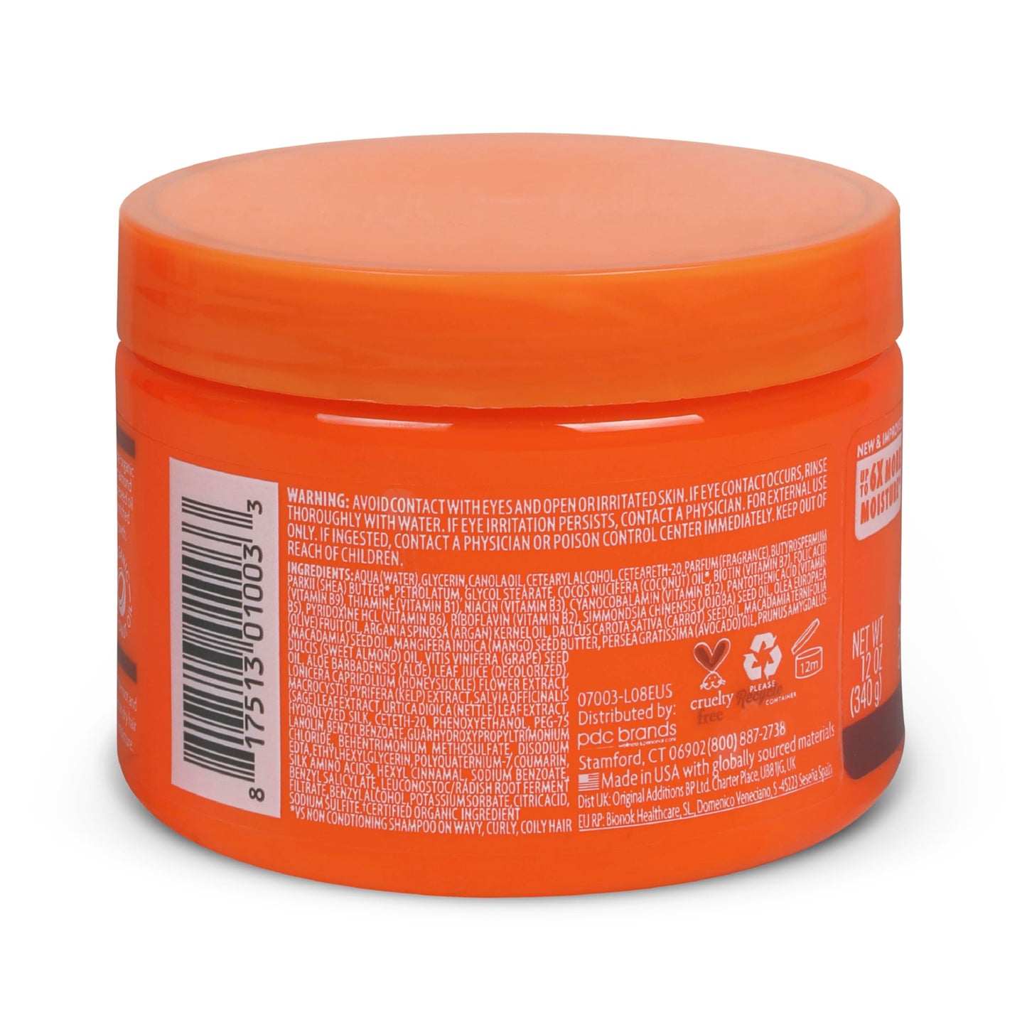 Cantu Coconut Curling Cream, 12 Ounce (Pack of 6)