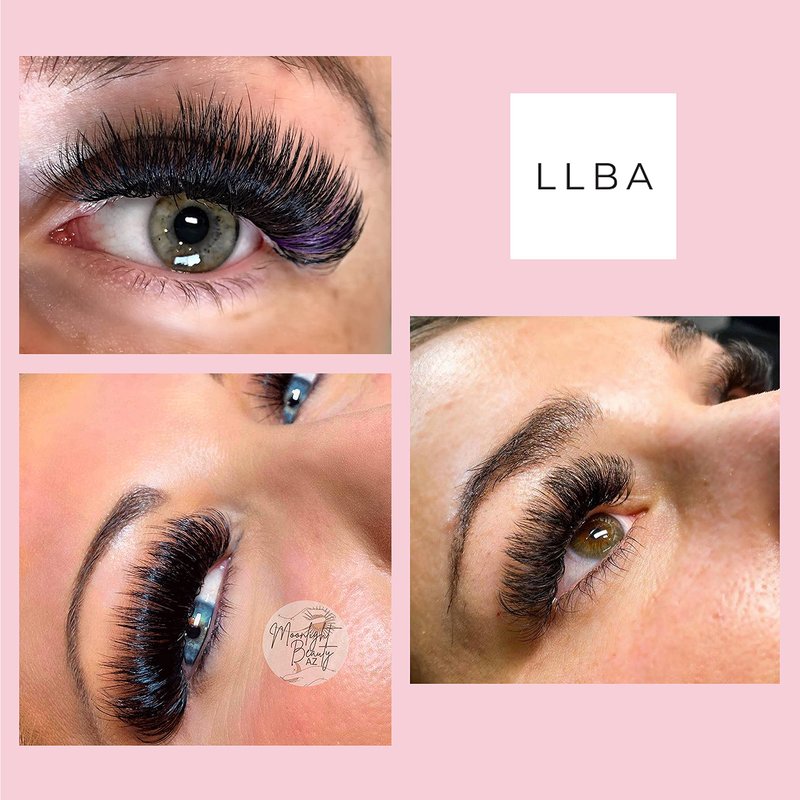 LLBA Promade Fans | Handmade Volume Eyelashes | Multi Selections From 3D To 16D | C CC D DD L M Curl | Thickness 0.03 ~ 0.1 mm | 8 - 20mm Length | Long Lasting | Easy Application (18D-0.03 CC 13 mm)