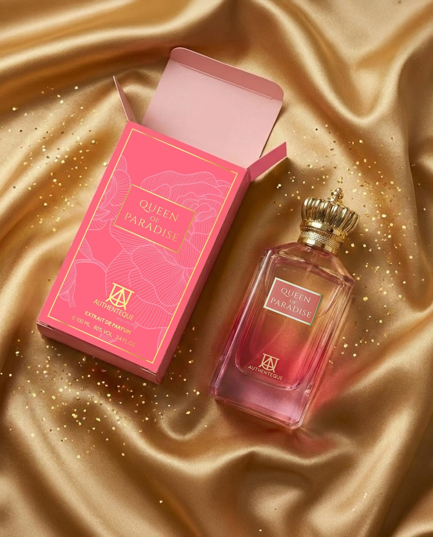 AUTHENTEQUE - Queen of Paradise Long Lasting Perfume for Women - Eau de Parfum - Vanilla, Lavender, Mandarin Fragrance Luxury Arabian Perfume 3.4oz (100ml)