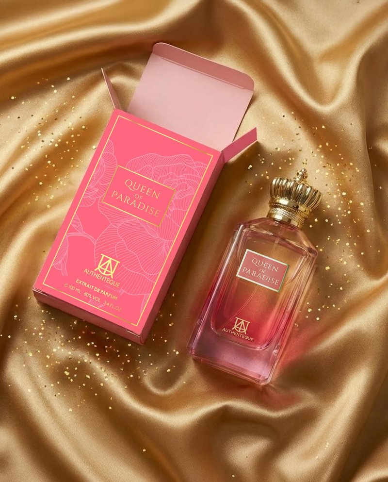 AUTHENTEQUE - Queen of Paradise Long Lasting Perfume for Women - Eau de Parfum - Vanilla, Lavender, Mandarin Fragrance Luxury Arabian Perfume 3.4oz (100ml)