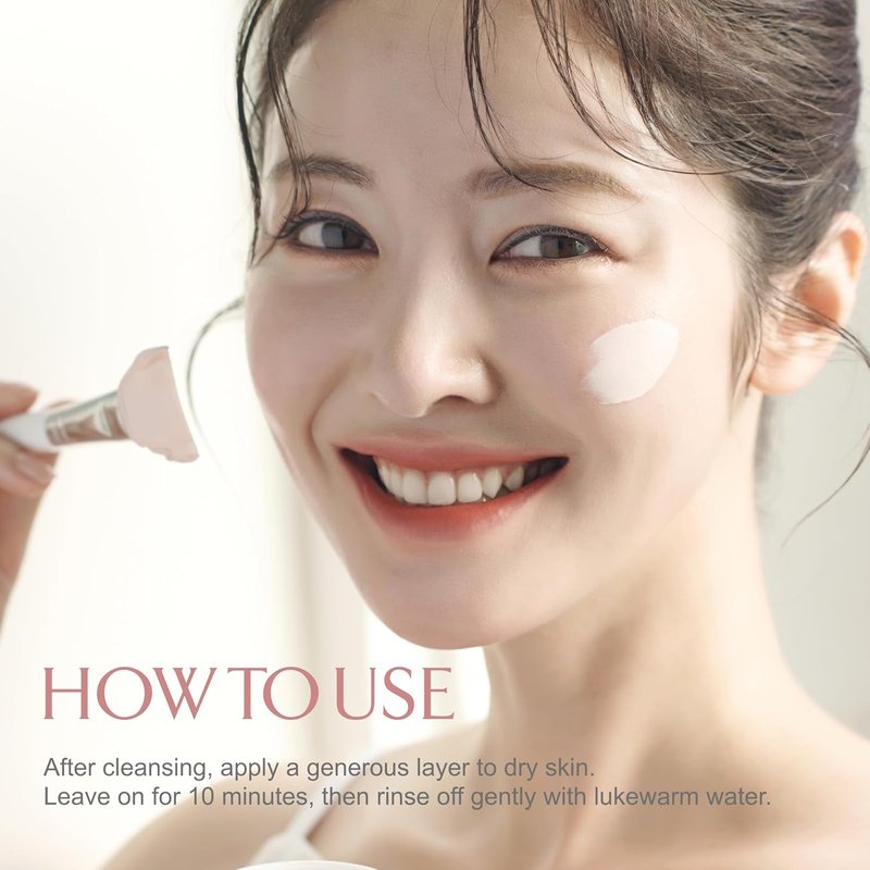 Lumiere Purifying Clay Mask - Korean Deep Pore Cleanser for Oily Skin | Detoxifying Kaolin & Antioxidant Berry Complex