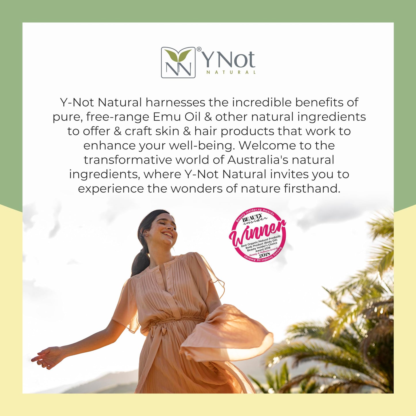 Y Not Natural Pure Emu Oil - Organic Moisture for Face, Body, Hair, Scalp & Nails - Rich in Omega 3-6-9, Vitamins & Essential Minerals - Australian Emu Oil (200ml) 6.76 fl oz - Rose Canvas