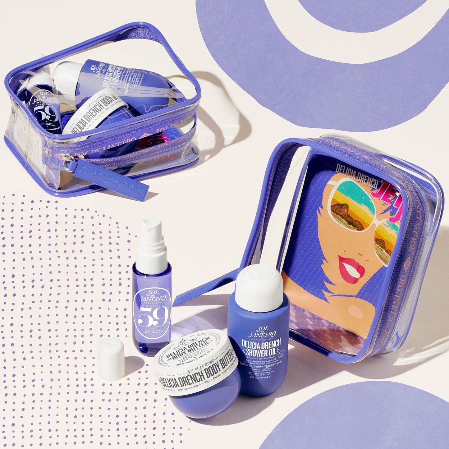 SOL DE JANEIRO Jet Set | Travel-Size Body Care Set | Tropical Fragrance