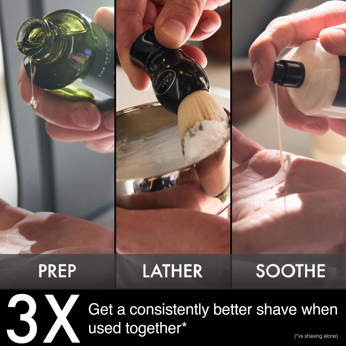 The Art of Shaving Icon Duo Kit – Unscented Shaving Cream (5 oz) and Shaving Brush – Prevents Shaving Burn for the Perfect Shave – Safe for Sensitive Skin