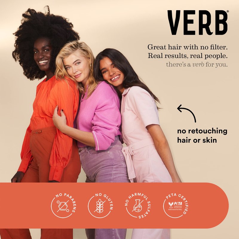 VERB Ghost Conditioner, 2.3 fl oz - 2pk- Infused with Moringa Oil -Moisturizes Fine and Weighed Down Hair - Vegan, No Parabens or Harmful Sulfates