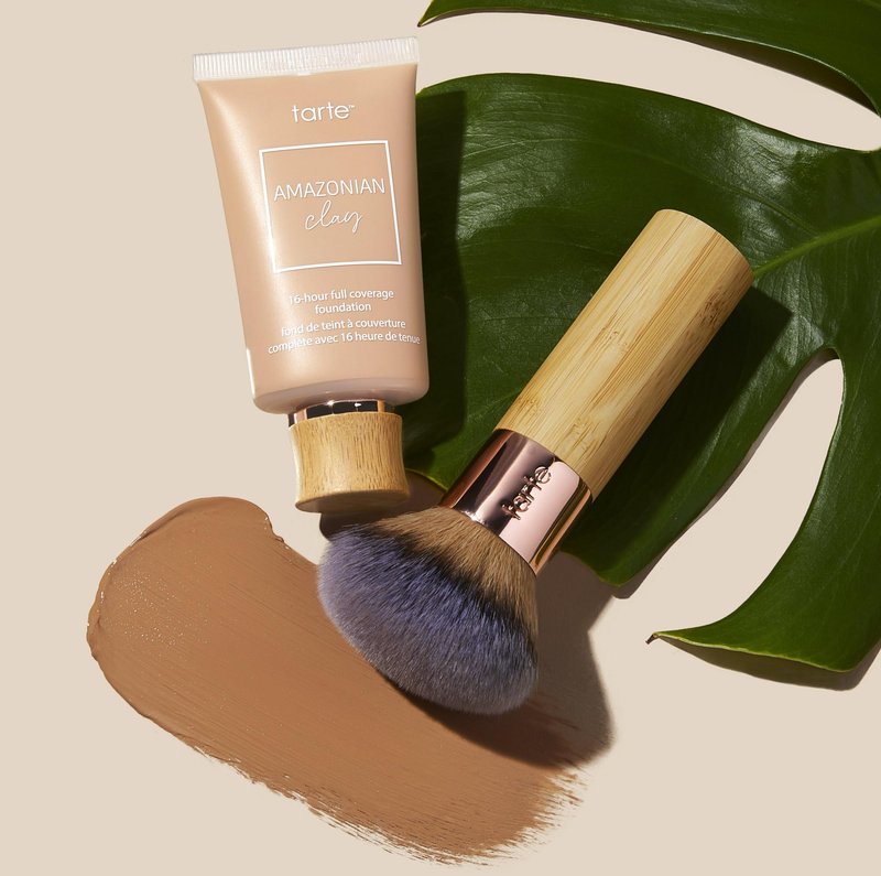 tarte Amazonian clay 16-hour Full Size coverage foundation – Matte Finish Foundation, Vitamin E for Hydration & Smooth Looking Skin, Vegan & Cruelty-Free, full size, light beige