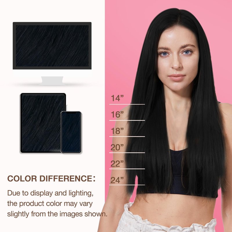 GOO GOO Genius Weft Hair Extensions Human Hair, Sew In Hair Extensions Rooted Remy Weft, 60A Platinum Blonde 14inch 40g, Hand Tied
