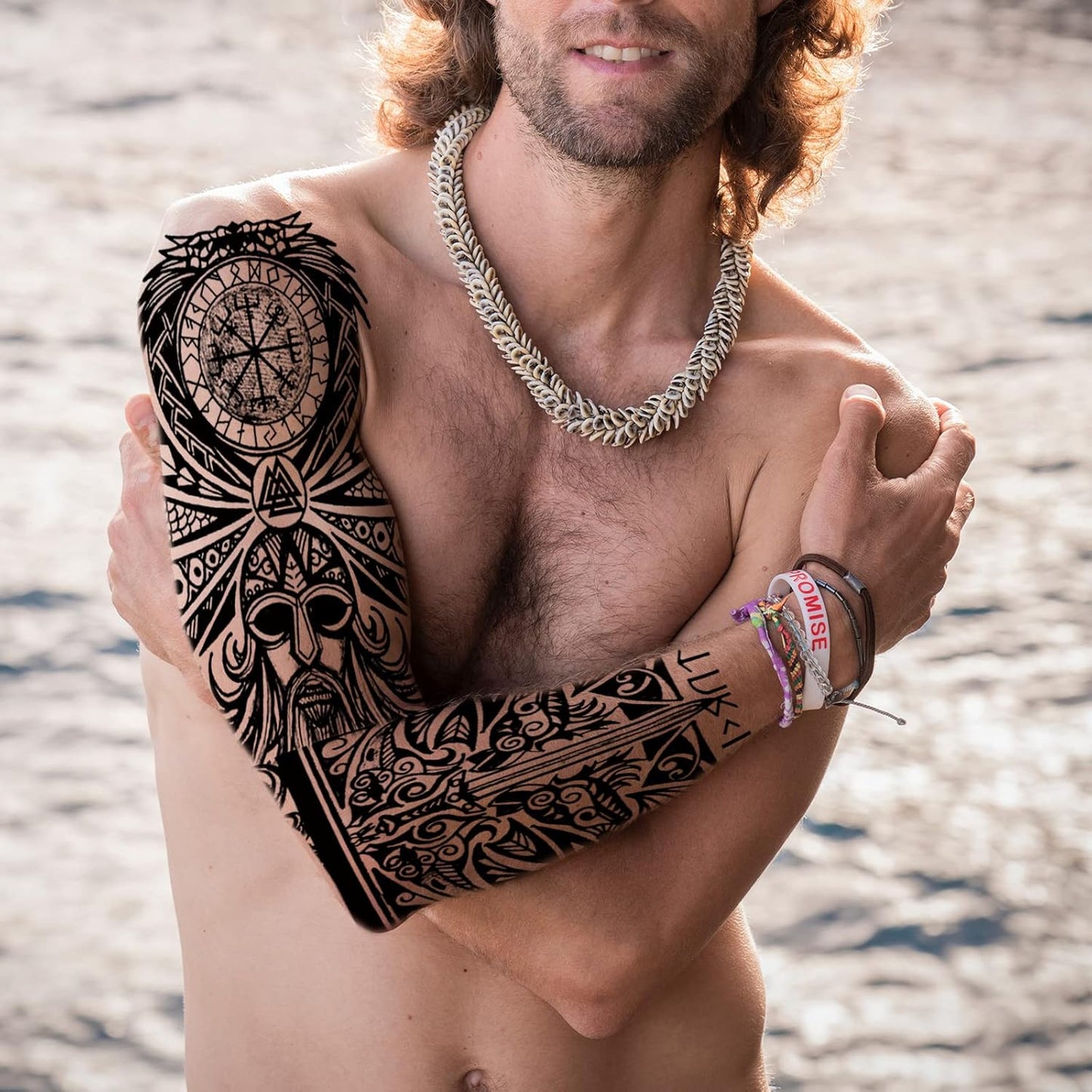 Tribal Temporary Tattoo Sleeves - Full Arm Polynesian & Maori Designs | 6-Sheet Set for Men & Women