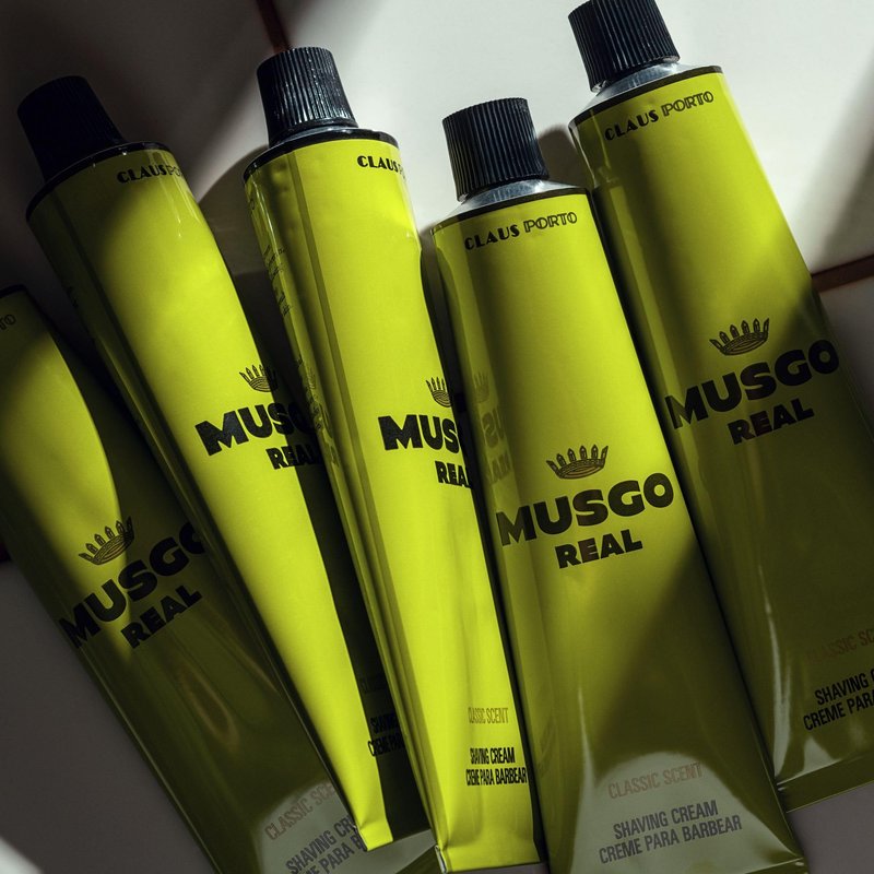 Claus Porto - Musgo Real Shaving Cream Classic Scent | Freshen, Soothe, Replenish Skin | Enriched With Lanolin, Coconut + Jojoba Oil (100 mL | 3.4 fl oz)