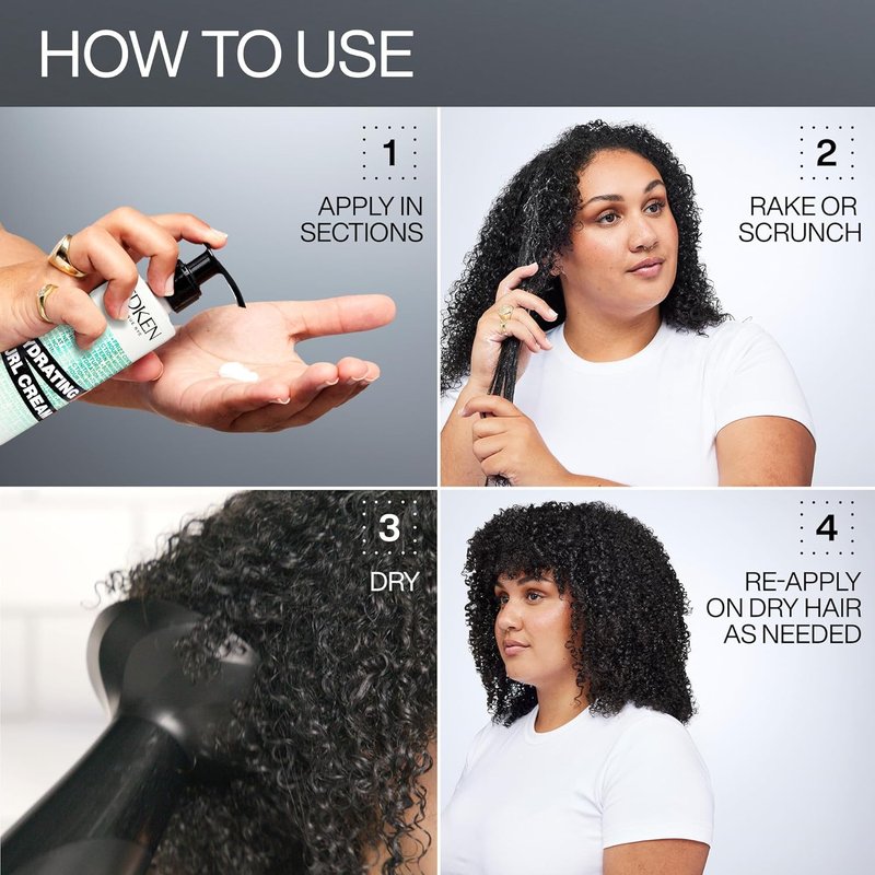 Redken Hydrating Curl Cream - 72-Hour Curl Definition & Heat Protection | Hydrates & Reduces Frizz