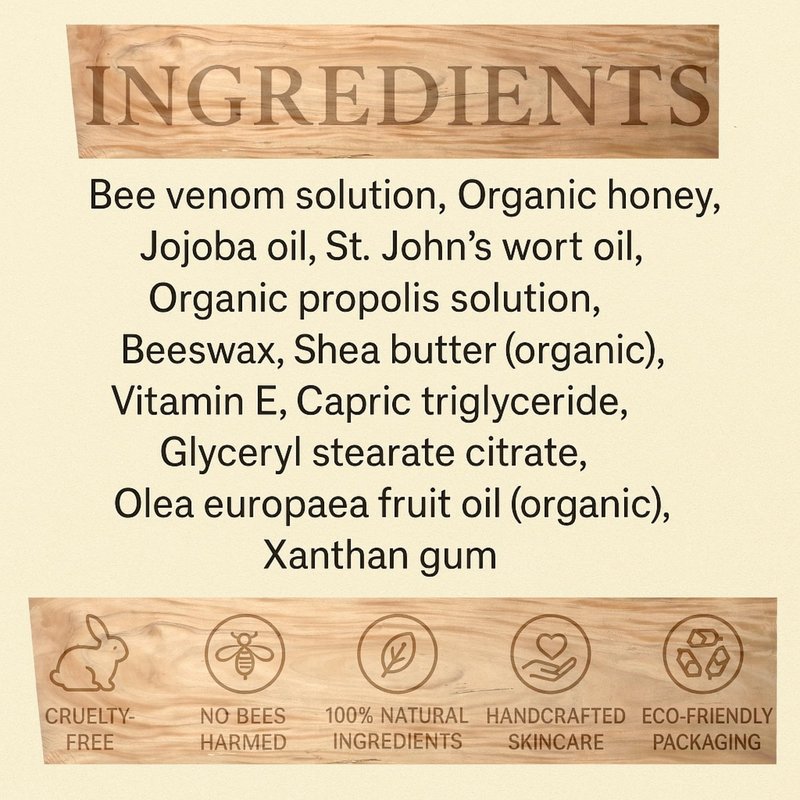 STING OF BEAUTY Anti-Aging Face Cream – Bee Venom & Propolis for Wrinkles & Firming, Visible Lifting Effect, Made with Propolis from Our Own Beehives, 1.7 oz