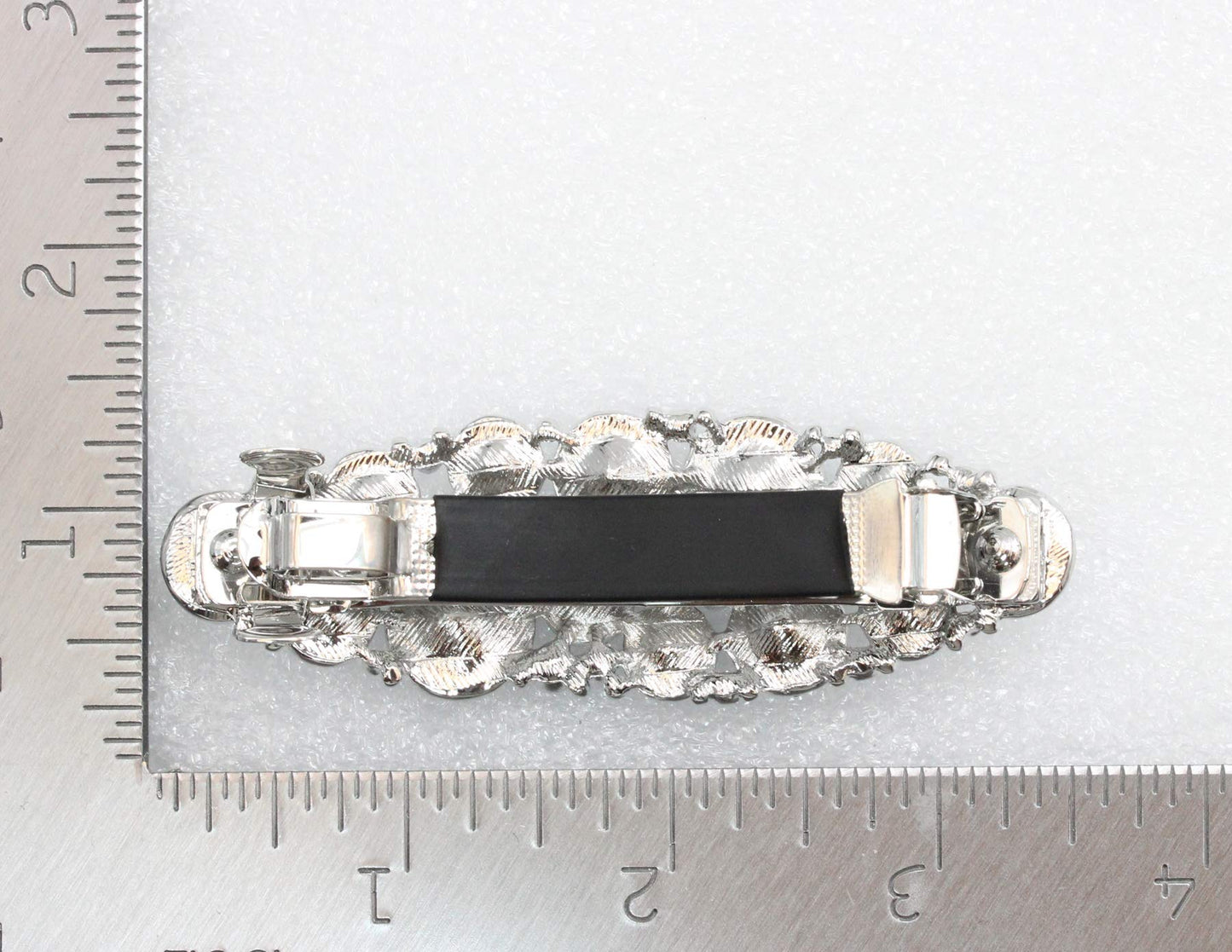 Faship Gorgeous Navy Blue Premium Rhinestone Crystal Hair Barrette Clip