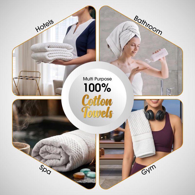 Ample Decor 100% Cotton Washcloths 12x12 Inches, Popcorn Textured, Soft & Absorbent, Quick Dry, Set of 10, Mint Green