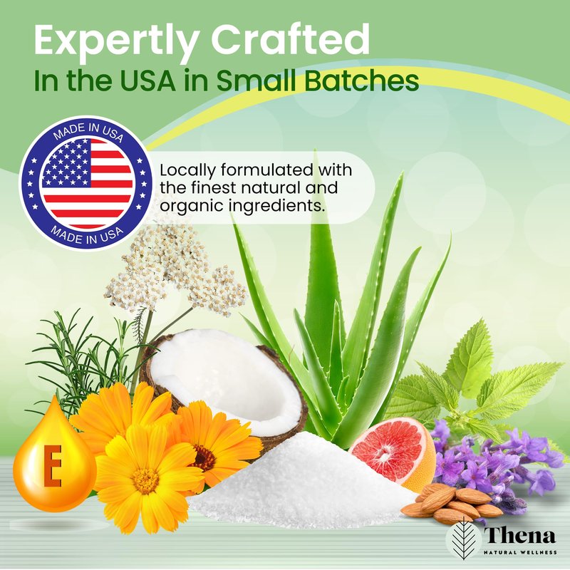 Best Organic Sitz Bath Soak Postpartum Care and Post Partum Essentials, Natural Hemorrhoid Treatment for Women & Moms with Epsom Dead Sea Salt Witch Hazel, Sitz Bath for Toilet, Thena