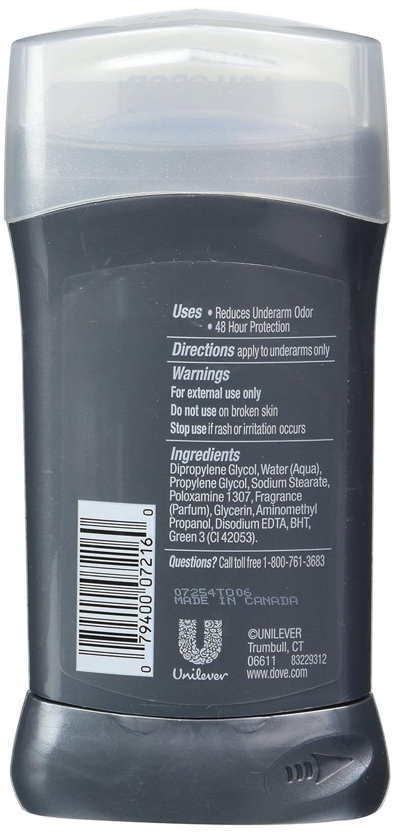Dove Men+Care Deodorant Stick - Clean Comfort, 3 oz | Pack of 4 for All-Day Freshness