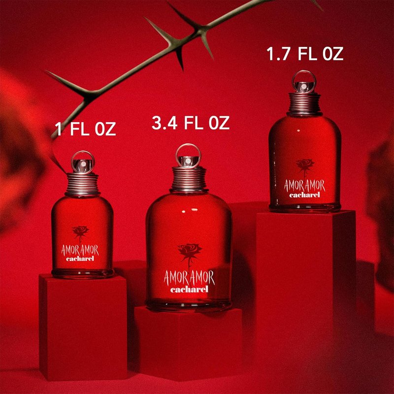 Amor Amor Eau de Toilette for Women - Fruity Vanilla & Blackcurrant Perfume | Sensual, Sweet & Romantic Fragrance