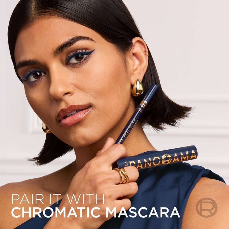L'Oreal Paris Haute Precision Waterproof Liquid Eyeliner, Smudge-Proof Eye Liner with Micro-Tip, for up to 28HR Eye Makeup Wear, 030 Blue Suede