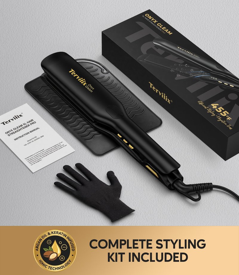 Terviiix 1.75" Flat Iron Hair Straightener for Women