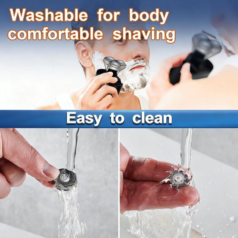 12Pcs Shaver Replacement Blades, Compatible with Skull Pitbull Shaver Gold/Silver/Platinum PRO, Super Close Shaving Heads.