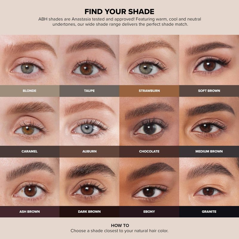 Anastasia Beverly Hills Mini Brow Definer - Travel-Size 3-in-1 Triangular Tip Retractable Eyebrow Pencil for Outlining, Filling & High-Definition Shading - Medium Brown