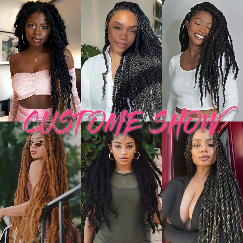 RuiYok 30 Inch Marley Twist Braiding Hair Ombre Brown Marley Hair Crochet Braids 8 Packs Pre-Separated Springy Afro Kinky Twist Hair for Black Women Long Braiding Hair for Crochet Locs Braids T30#
