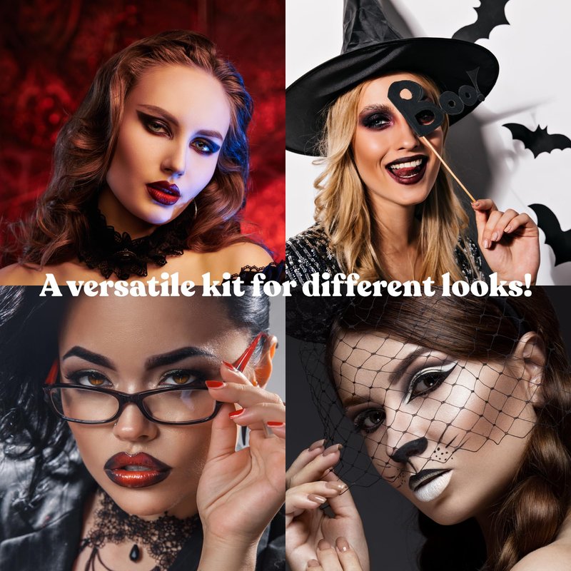 Ruby Kisses Limited Edition Bold Makeup Kit – 3 Mattest Matte Lipsticks, Glitter Gem Palette, Waterproof Eyeliner, Auto Lip Liner & Holographic Pouch