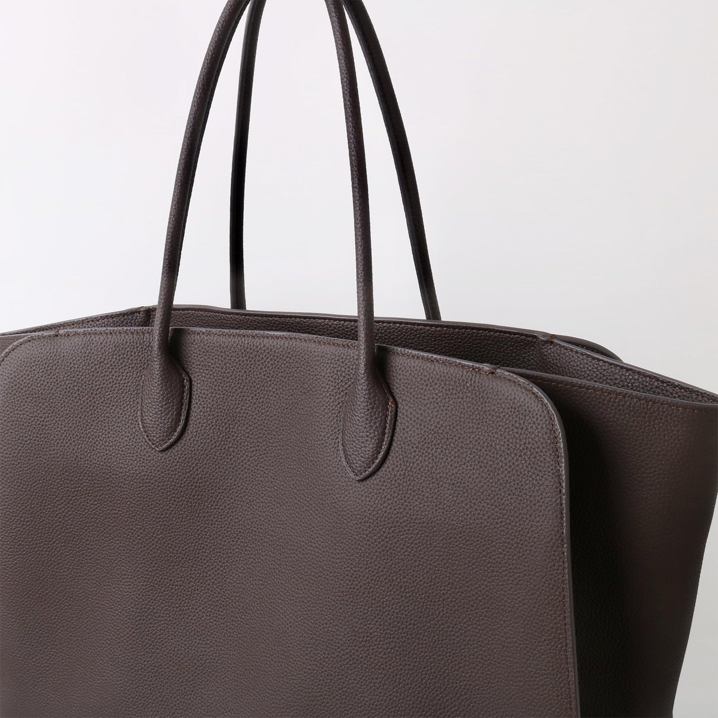 Full Grain Leather Handcrafted Tote Bag Large Capacity, for Pets Outdoors, Designer Bag MAR17 NO LOGO Open Top Annual New