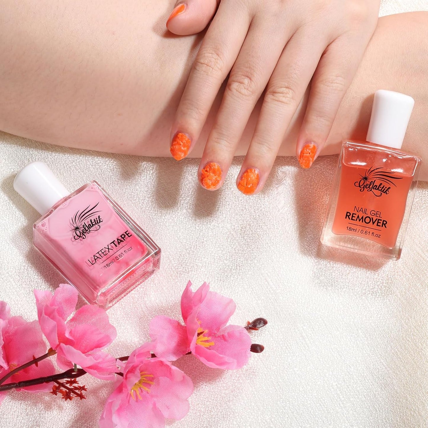 Gel Polish Remover Kit - 3 x 18ml with Cuticle Oil & Liquid Latex Tape, Fast 3-5 Min Removal