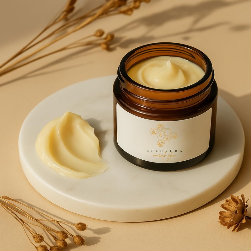 Beehydra Grass-Fed Beef Tallow Balm & Gua Sha Set – Nourishing Tallow Moisturizer for Face, Body & Hands – Natural Skincare