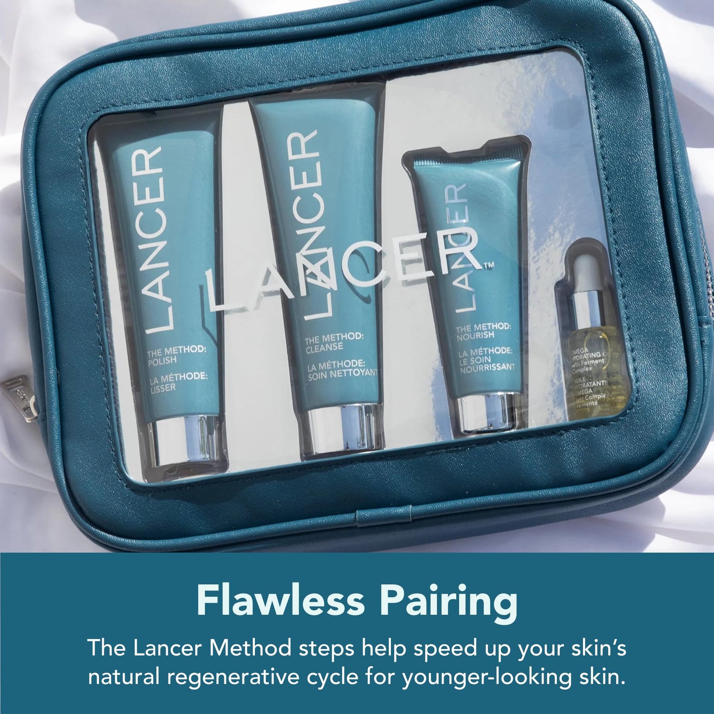 Lancer Skincare Omega Hydrating Face Oil | Facial Moisturizer and Serum for Aging Skin | 10% Ferment Complex and Turmeric | Moisturizer for Face | 1 fl oz