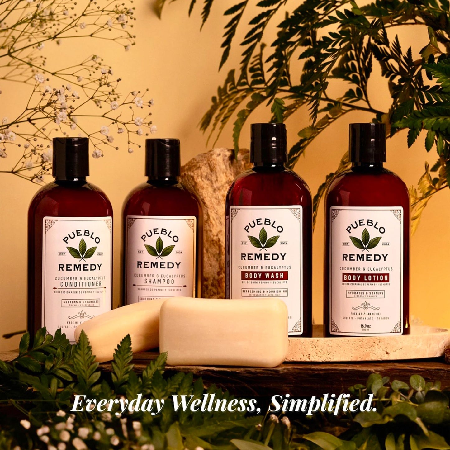 Pueblo Remedy Conditioner, Cucumber & Eucalyptus – Softening & Nourishing Hair Detangler, Vegan & Cruelty-Free, 16.9 Oz