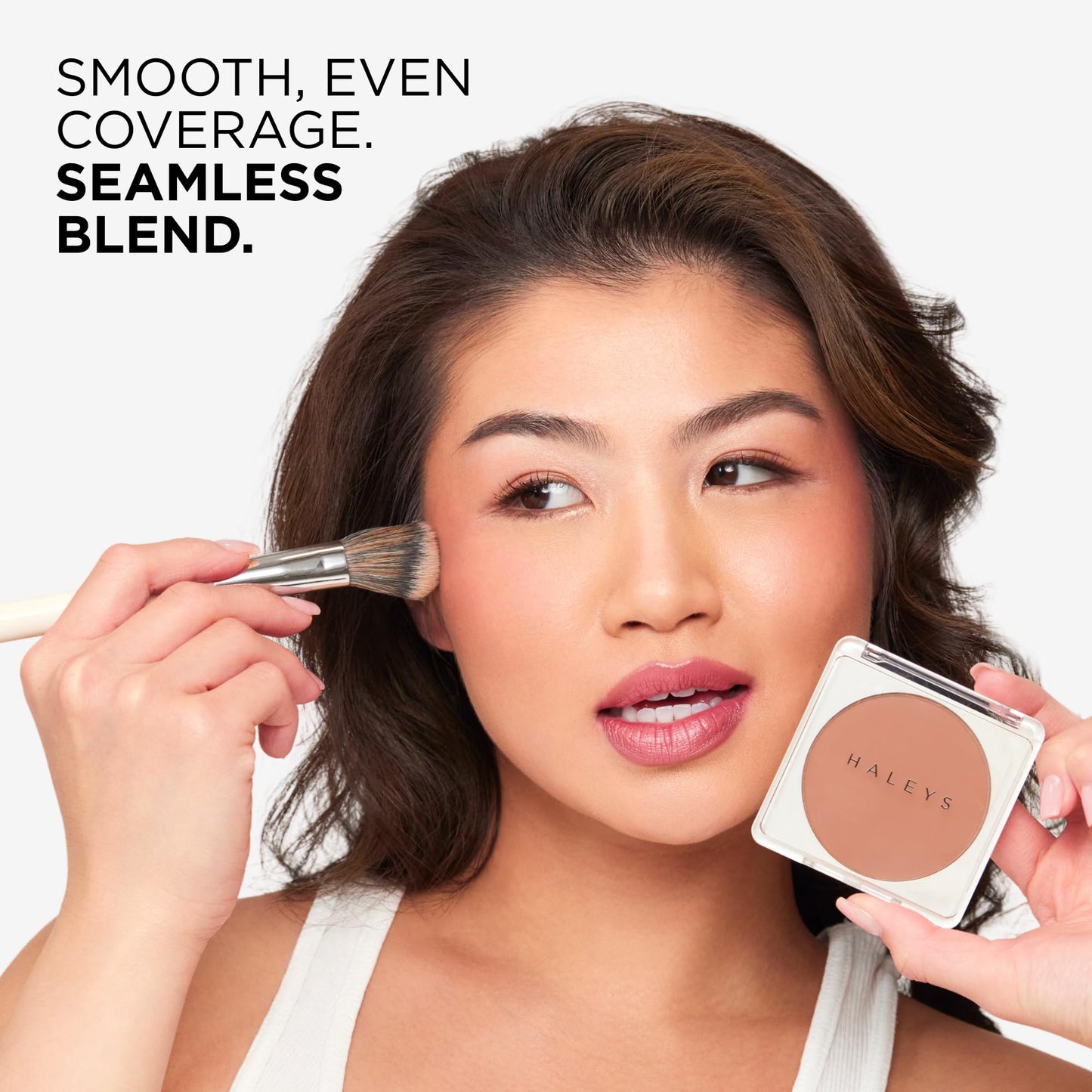 HALEYS Beauty Re-sculpt Smoothing Contour Powder, Non-Caking, Lightweight Face Contour for Defined Sculpting, Soft Blendable Makeup, Infused with Shea Butter & Chamomile, Vegan & Cruelty Free, Light