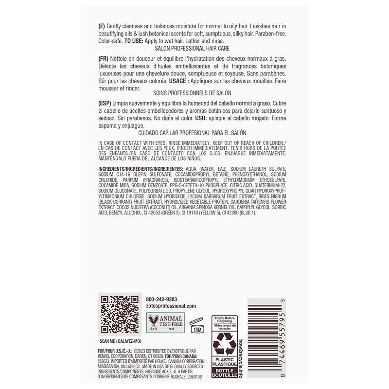 Bain de Terre Green Meadow Balancing Shampoo - Gentle Cleansing for Soft, Silky Hair with Argan & Monoi Oils | Paraben-Free & Color-Safe