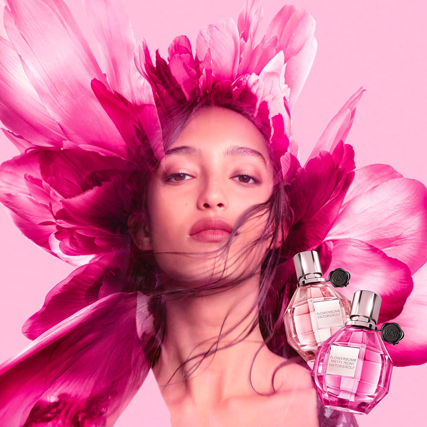 Viktor&Rolf - Flowerbomb Pretty Peony - Floral & Fruity Perfume for Women - With Strawberry, Peony, & Soft Musks - 0.3 Fl Oz Travel Size
