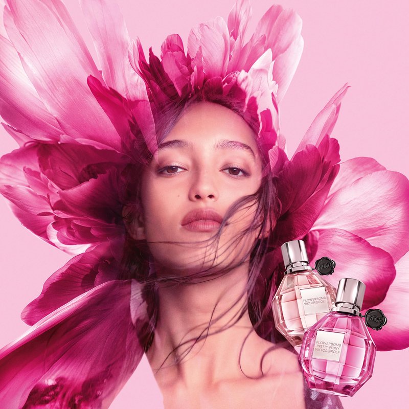 Viktor&Rolf - Flowerbomb Pretty Peony - Floral & Fruity Perfume for Women - With Strawberry, Peony, & Soft Musks - 0.3 Fl Oz Travel Size