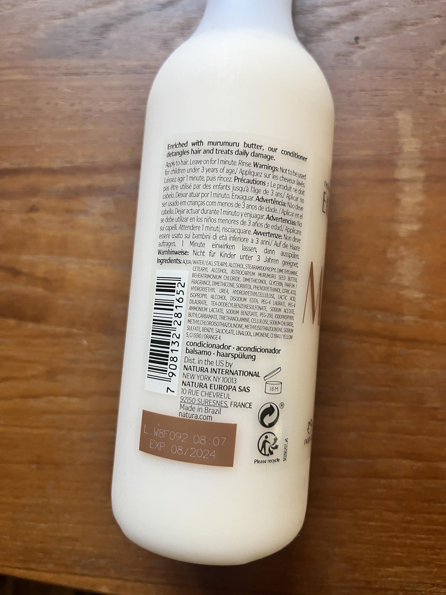 natura - Ekos Murumuru Restoring Conditioner - Anti-Damage - Hair Detangler & Moisturizer - Combat Dryness - Vegan Hair Care - Brazilian Beauty Secrets - Personal & Self Care - 10.1 fl oz (300ml)