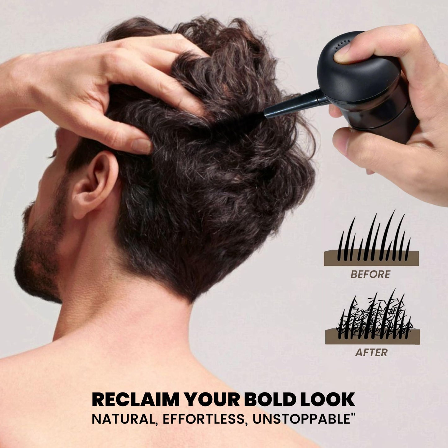 Adglamful Hair Building Fibers Kit for Thinning Hair, Hair Thickening Fiber & Hold Spray for Instant Natural Finish, Long-Lasting Coverage, Conceals Sparse Roots & Hairline- Dark Brown, 30g+120ml