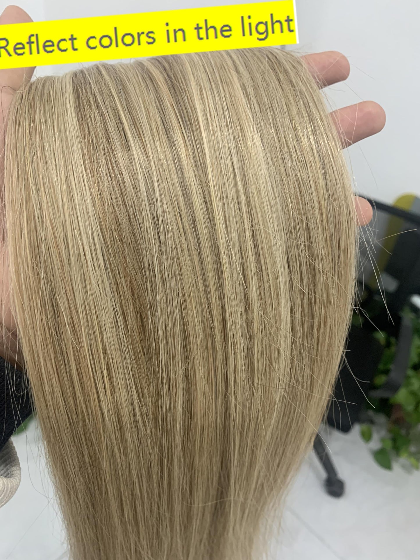 Halo Hair Extensions Real Human Hair -Light Blonde Golden Blond Real Remy, Halo Extensions Human Hair 12inch 70g