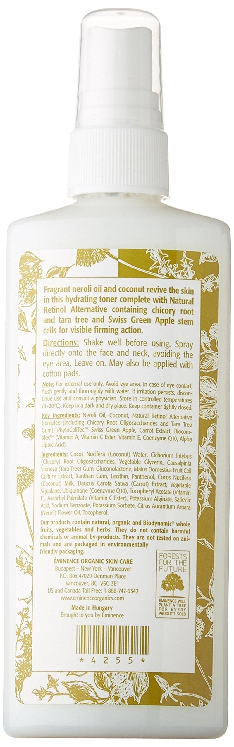 Eminence Organics Neroli Age Corrective Hydrating Mist, 4.2 Ounce