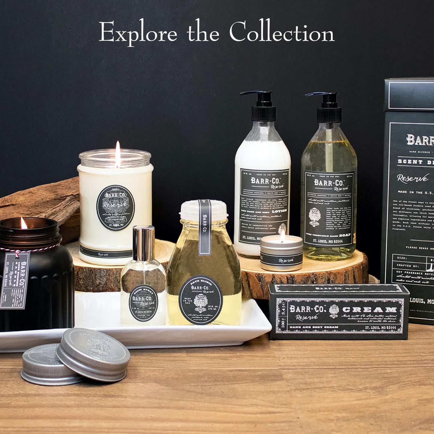 Barr-Co. Reserve Bubble Bath Elixir, Woody and Earthy Bath Soap, Relaxing Bath Products for Women & Men, Natural Bath Soak, 16 fl oz