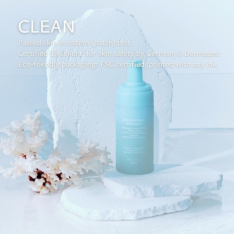 Reef-in Bubble Tonerment - Low pH Ceramide Foaming Toner for 72-Hour Hydration | Korean Skincare, 3.38 fl. oz.
