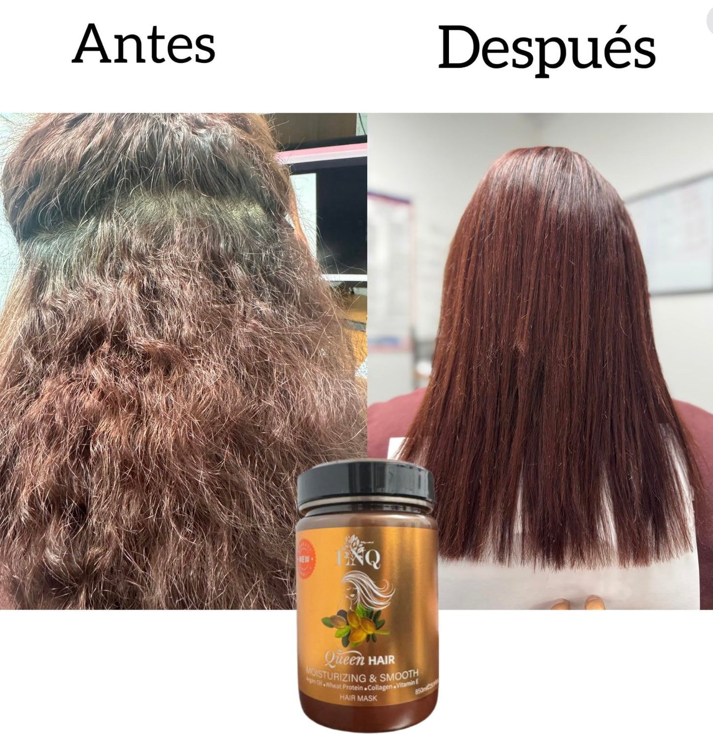 Keratina Capilar La Reina Del Cabello La Niquereña 850ML – Hidratante y Reparadora | Brillo, Suavidad, Antifrizz y Protección Térmica | Para Todo Tipo de Cabello