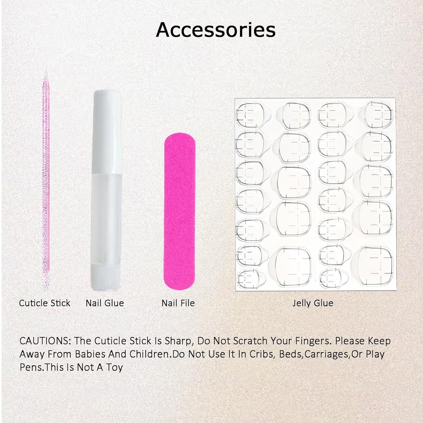 Luxury Ombre Red Glitter Press-On Nails Set - Long Square Glue-On Nails with Full Gem Coverage for Women & Girls (10 Pcs, Red-M)