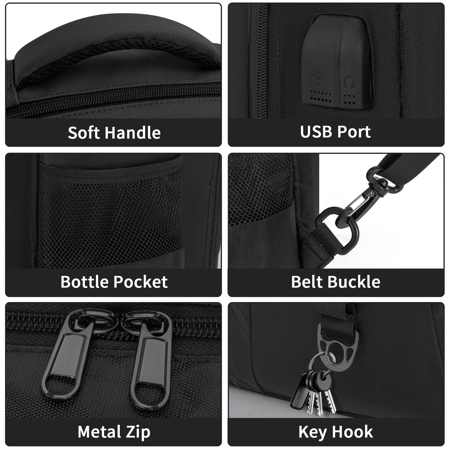 TORIBIO Barber Supplies Bag Backpack for Clippers and Supplies,Portable Barber Clipper Bags for Men,Large Hairstylist Travel Bag for Barber Tools