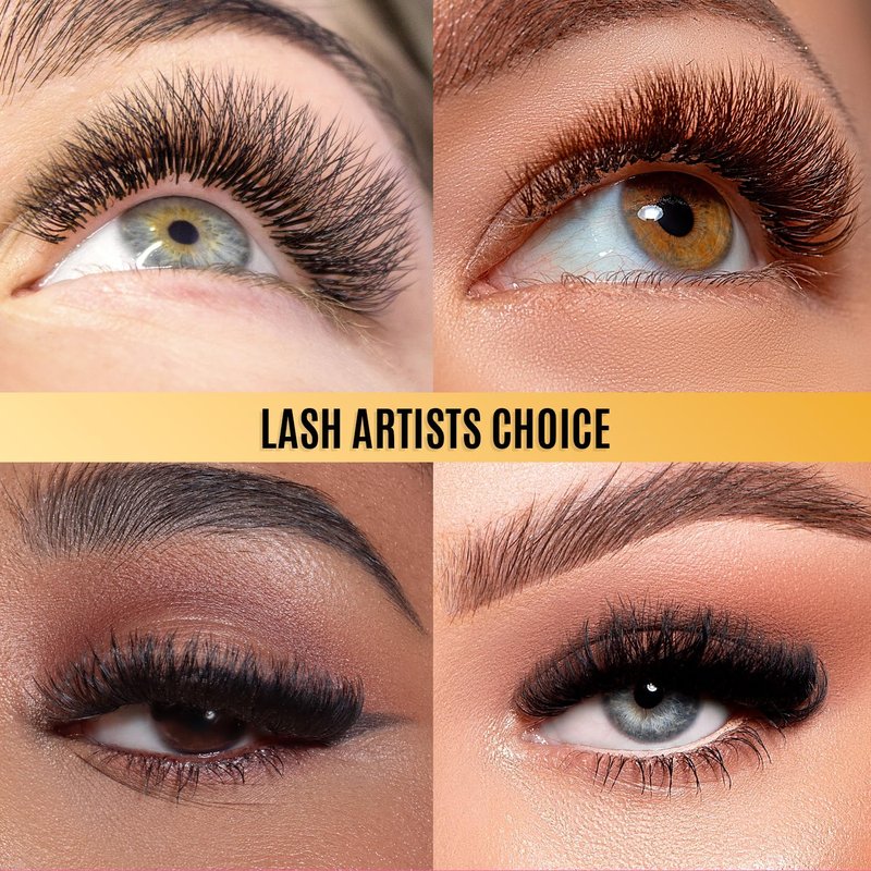 Mink Eyelash Extensions - Semi-Permanent Individual Lashes | Classic & Volume | J-0.05-MIX 8-15