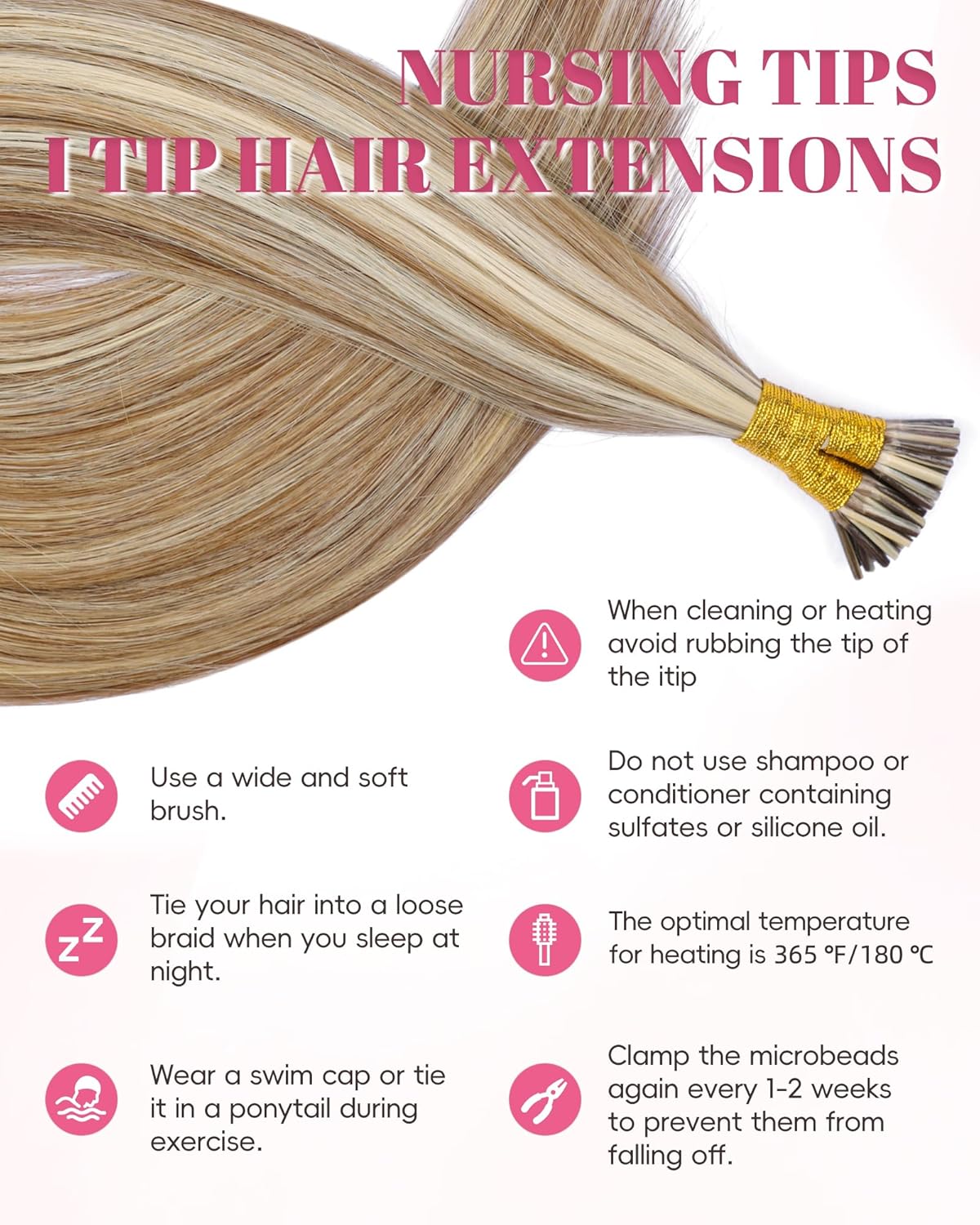 Remy I Tip Hair Extensions - 20 Inch Silky Straight Human Hair | #7/60 Chocolate Brown to Caramel Blonde, 30g