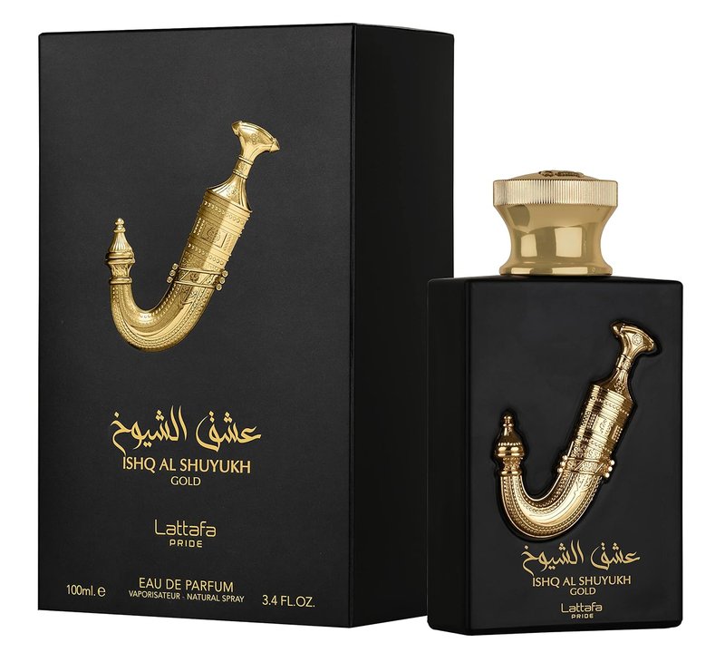 Lattafa Pride Ishq Al Shuyukh Gold Eau de Parfum Spray - Unisex, 3.4 Ounce Fragrance