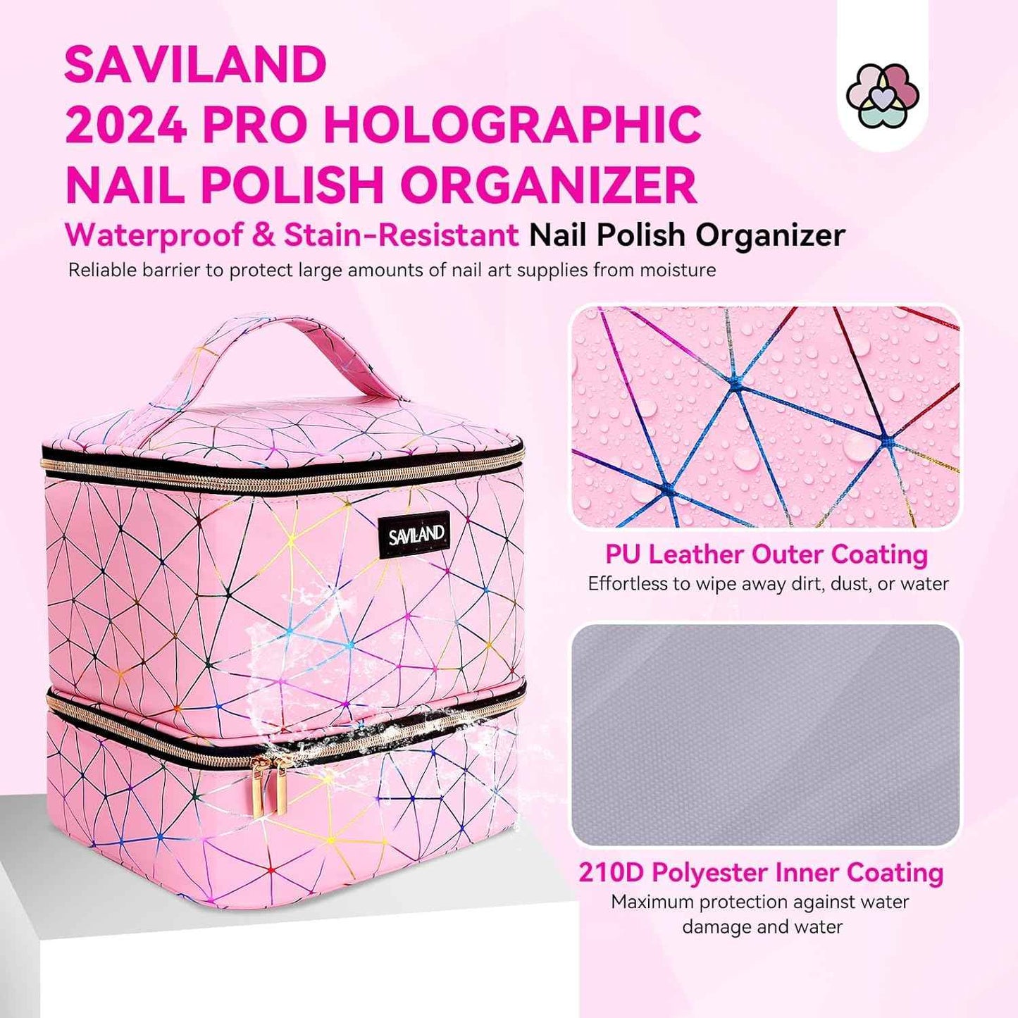 Nail Art Supplies Kit with 12 Color Nail Polish Pens & PU Leather Organizer Bag - Includes Nail Lamp & Manicure Tools